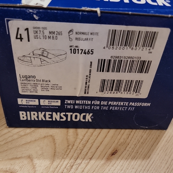 Birkenstock Women's Black Cross-Strap Sandals - Picture 2 of 7